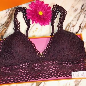 aerie Intimates & Sleepwear - Aerie Maroon Lace Bralette NWT aerie Intimates & Sleepwear - Aerie Maroon Lace Bralette NWT
